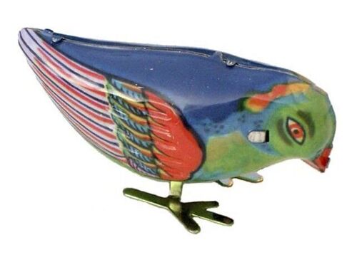 Oiseau Mécanique à Clé - Jouet d'Hier - Objet de Collection