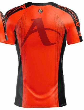 T-shirt Arawaza | ajustement à sec | orange-noir - Couleur du produit : Orange / Taille du produit : S 3