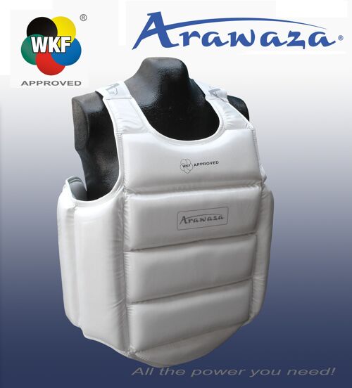 Bodyprotector voor karate Arawaza | U14 WKF | wit - Product Kleur: Wit / Product Maat: M