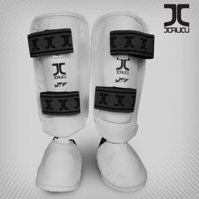 Taekwondo-scheen/wreef-beschermers JCalicu | WT | wit - Product Kleur: Wit / Product Maat: M