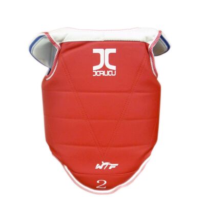 Taekwondo-borstbeschermer Premium JC | WT-goedgekeurd - Product Kleur: Rood / Blauw / Product Maat: XXS