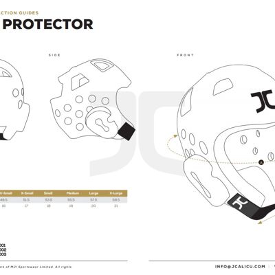 Taekwondo-hoofdbeschermer JCalicu | WT-goedgekeurd | blauw - Product Kleur: Blauw / Product Maat: L