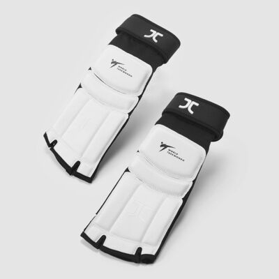 Taekwondo-voetbeschermers JCalicu | WT-goedgekeurd | wit - Product Kleur: Wit / Product Maat: S
