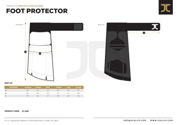 Protège-pieds de Taekwondo JCalicu | WT approuvé | blanc - Couleur du produit : Blanc / Taille du produit : XL 2