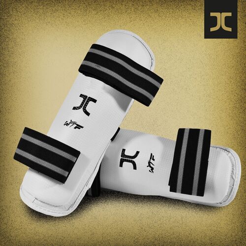 Taekwondo-scheenbeschermers JC-Club | WT | wit - Product Kleur: Wit / Product Maat: XL