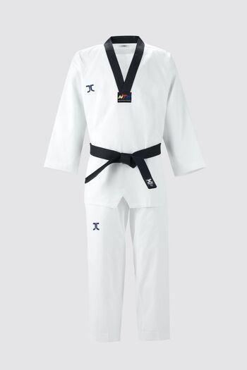 Taekwondo costume dan (dobok) JC-Club | WT | blanc-noir - Taille du produit : 190 2