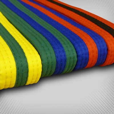 Taekwondo-banden JC | diverse kleuren - Product Kleur: Groen / Blauw / Product Maat: 300