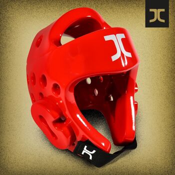 Casque de taekwondo JC-Club | WT | rouge - Couleur du produit : Rouge / Taille du produit : M 3