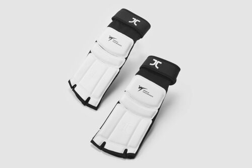 Taekwondo-voetbeschermers JCalicu | WT-goedgekeurd | wit - Product Kleur: Wit / Product Maat: XS