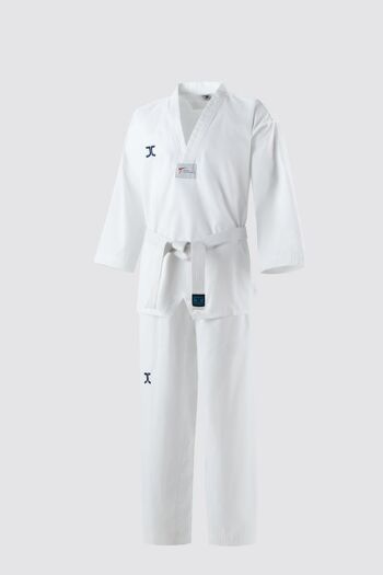 Combinaison de taekwondo (dobok) pour débutants JCalicu-Club | WT | blanc - Couleur du produit : Col blanc / Taille du produit : 170 2