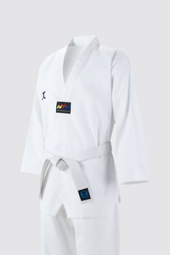 Combinaison de taekwondo (dobok) pour débutants JCalicu-Club | WT | blanc - Couleur du produit : Col blanc / Taille du produit : 170 8