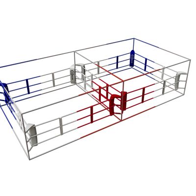 Dubbele boksring Stedyx | mobiel & lichtgewicht - Product Afmetingen: 8 x 4 meter