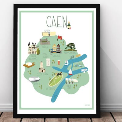 Caen-Plakat