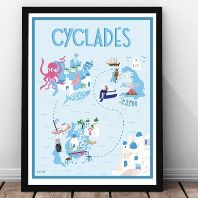 Cyclades poster - Greece