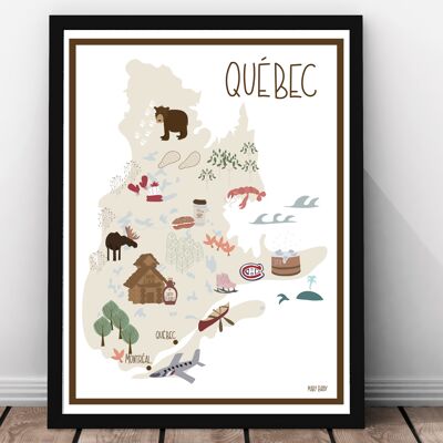 Póster Quebec - Canadá