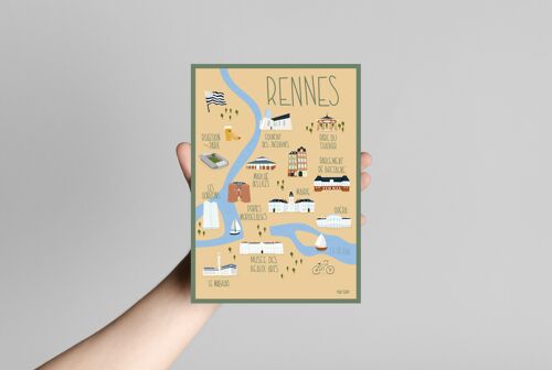 Carte Postale Rennes