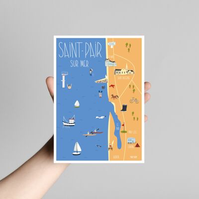 Saint Pair sur Mer Postkarte