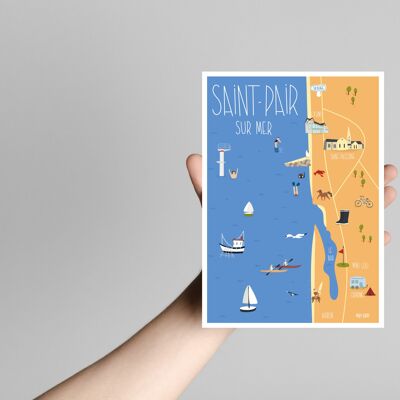 Saint Pair sur Mer Postkarte