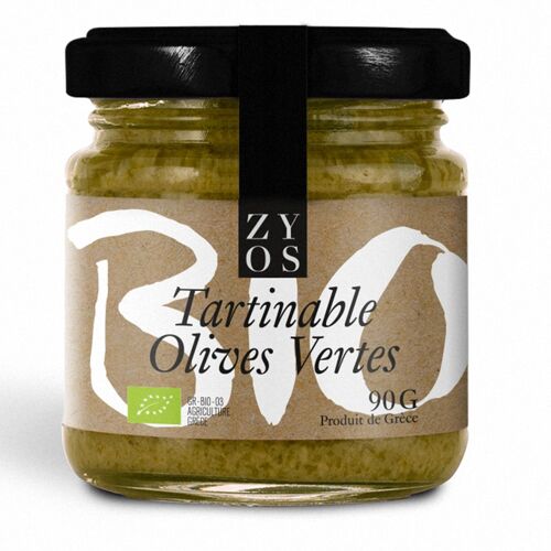 Tartinable olives vertes 90g - BIO