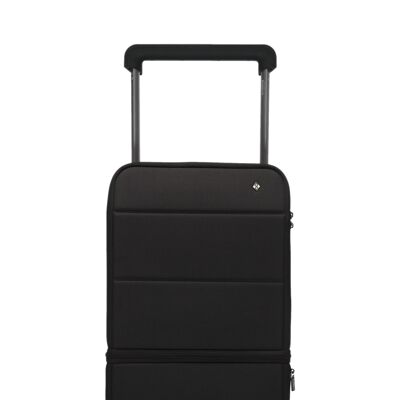 Kabuto NOMAD: Smart Expandable 2-Wheel Carry-on Suitcase Black Graphite