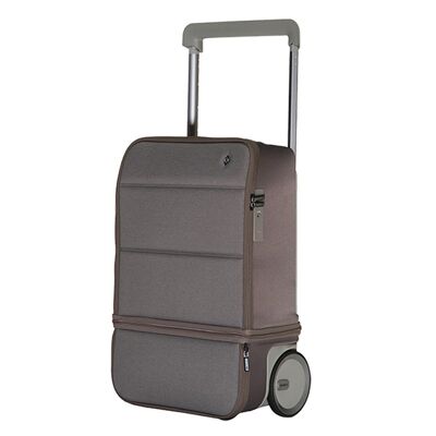 Kabuto NOMAD: Smart Expandable 2-Wheel Carry-on Suitcase Graphite