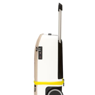 Kabuto NOMAD: Smart Expandable 2-Wheel Carry-on Suitcase White