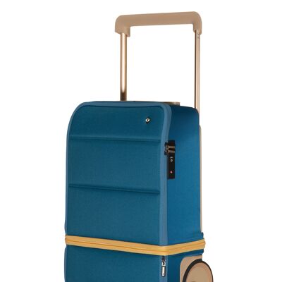 Kabuto NOMAD: Smart Expandable 2-Wheel Carry-on Suitcase Ink Blue