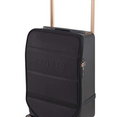 Kabuto ROVER: Smart Essential 4-Wheel Carry-On Suitcase Black Copper