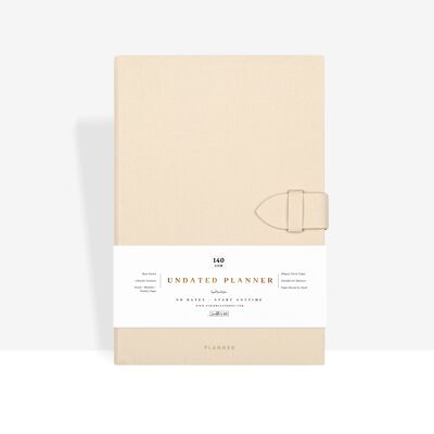 Beige - Agenda sans date A5