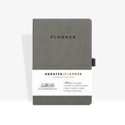 Mist Grey A5 Planner - Undated