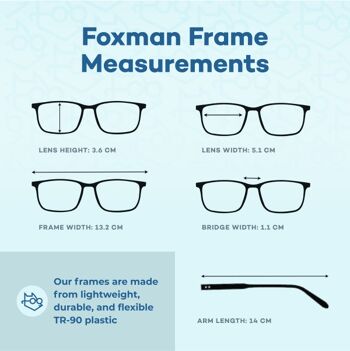 Foxmans Blue Light Blocking Computer Glasses - The Harrison Everyday Lens avec Heavy Duty Clips (cadre noir) Montures élégantes pour hommes et femmes 6