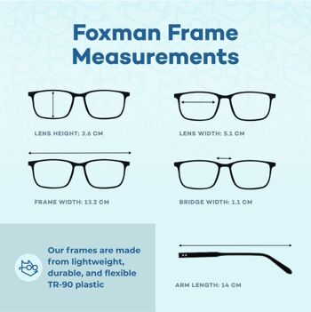 Foxmans Blue Light Blocking Computer Glasses - The McCartney Everyday Lens avec Heavy Duty Clips (cadre noir) Montures élégantes pour hommes et femmes 6