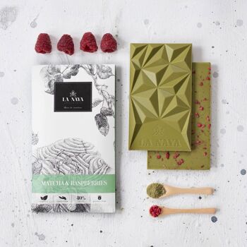 Chocolat Blanc Matcha & Framboises 3