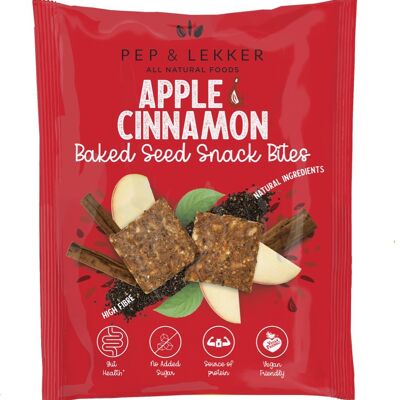 Apple & Cinnamon Prebiotic Baked Seed Snack Bite - 30g