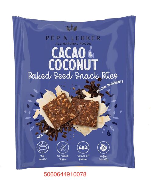 Cacao & Coconut Prebiotic Baked Seed Snack Bite - 30g