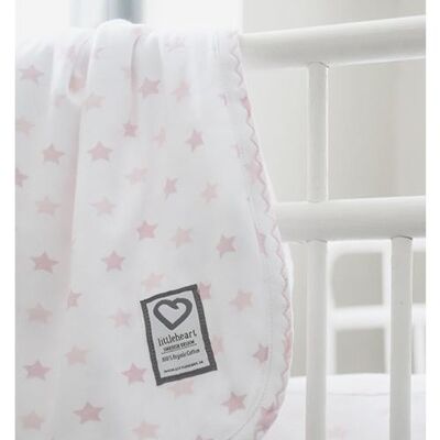 Littleheart Blanket Little Star Pink