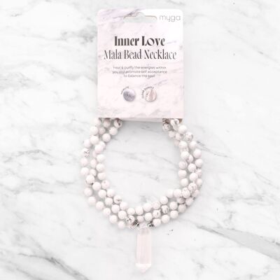 Collier de perles Mala d’amour intérieur