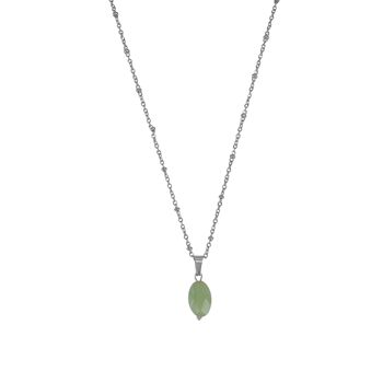 Collier Aventurine Facette - Argent 1