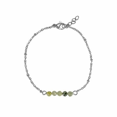Bracelet Prehnite - Silver