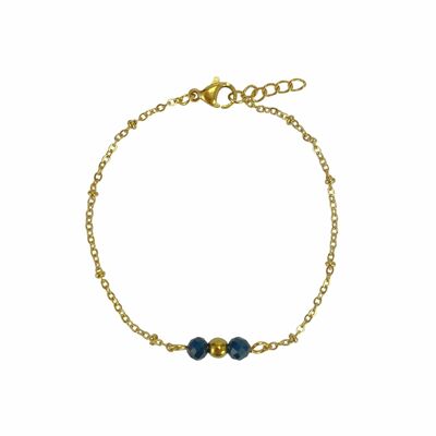 Pulsera Oro Obsidiana - Oro