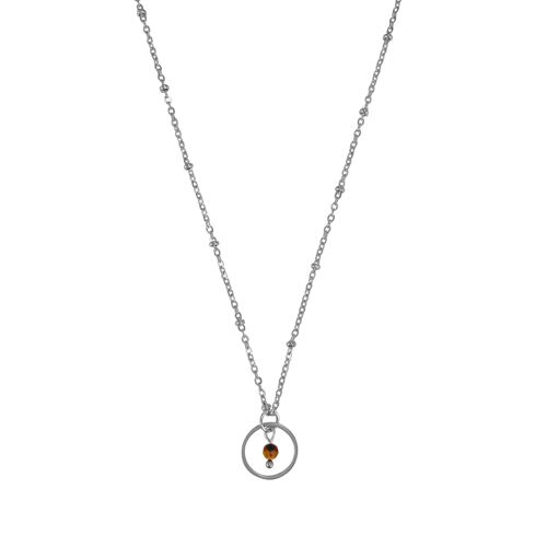 Necklace Tigereye - Silver