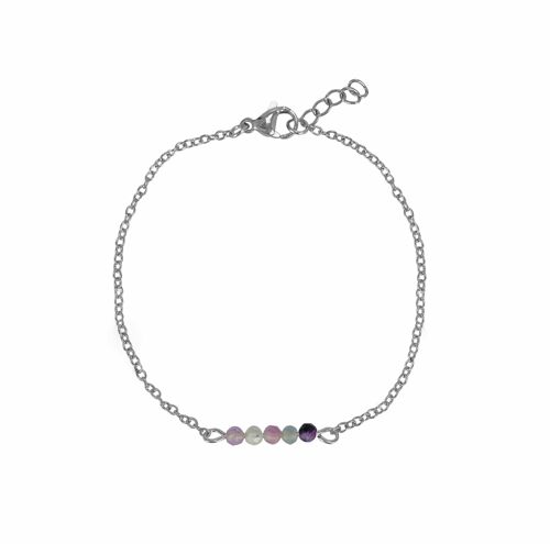 Bracelet Fluorite - Silver