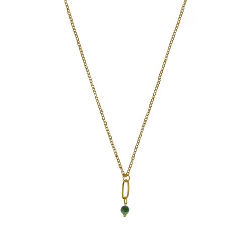 Necklace Emerald - Gold