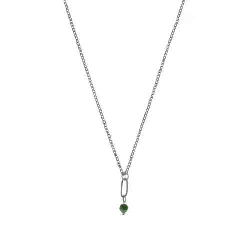 Necklace Emerald - Silver
