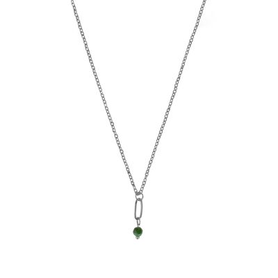 Necklace Emerald - Silver