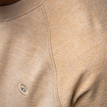 Sweatshirt 100% coton biologique Casual - Beige chiné 5