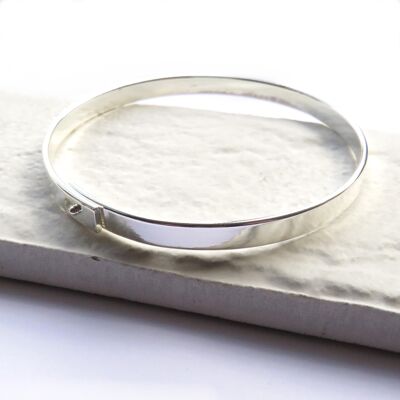 Silver Thin Bangle