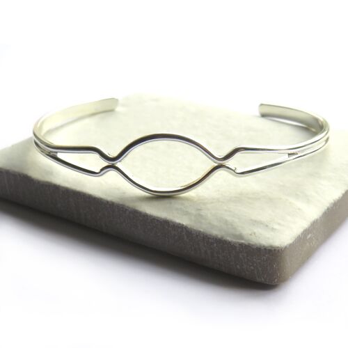 Hope Silver Bangle