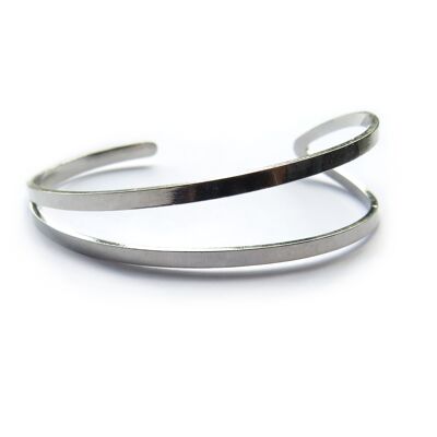 Silver Wedge Bangle