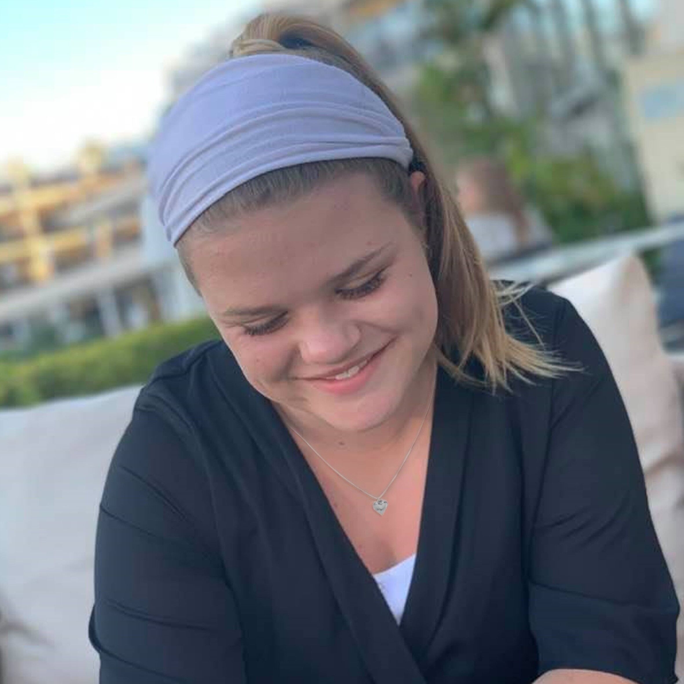 Collana in argento con cuore a sbuffo